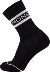 SIGNATURE MERINO CREW Bikesocken / black _ white / S=35-38