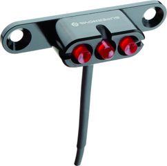 E3 Taillight 2 Gepäckträgerversion 6V / schwarz