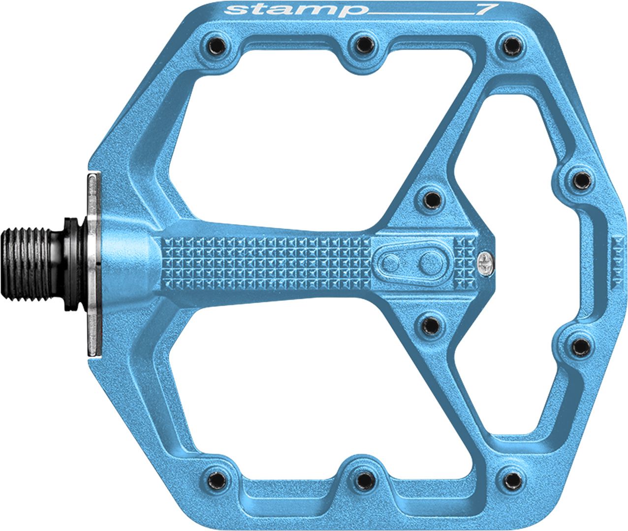 Pedal Stamp 7 small / electric blau / Plattformpedal, 100 x 100 m