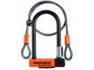 EVOLUTION MINI 7 Bügelschloss mit KABEL / orange schwarz