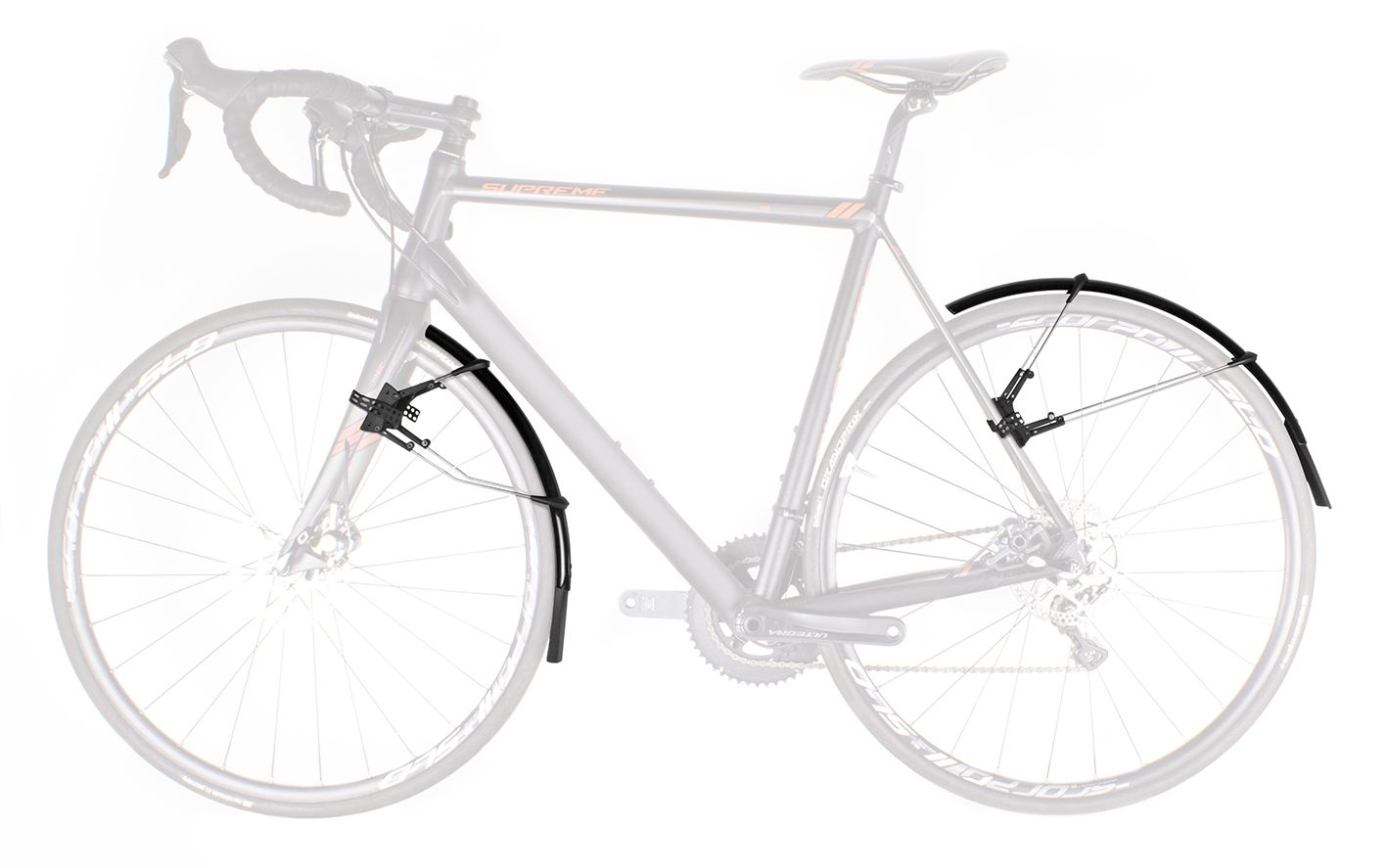 RACE BLADE Spritzschutz für Rennvelo (28") / schwarz matt