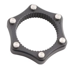 6-LOCH-ADAPTER mit Innenring für Centerlock Naben / schwarz