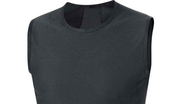 M BASE LAYER Herren-Funktionssinglet / schwarz / S