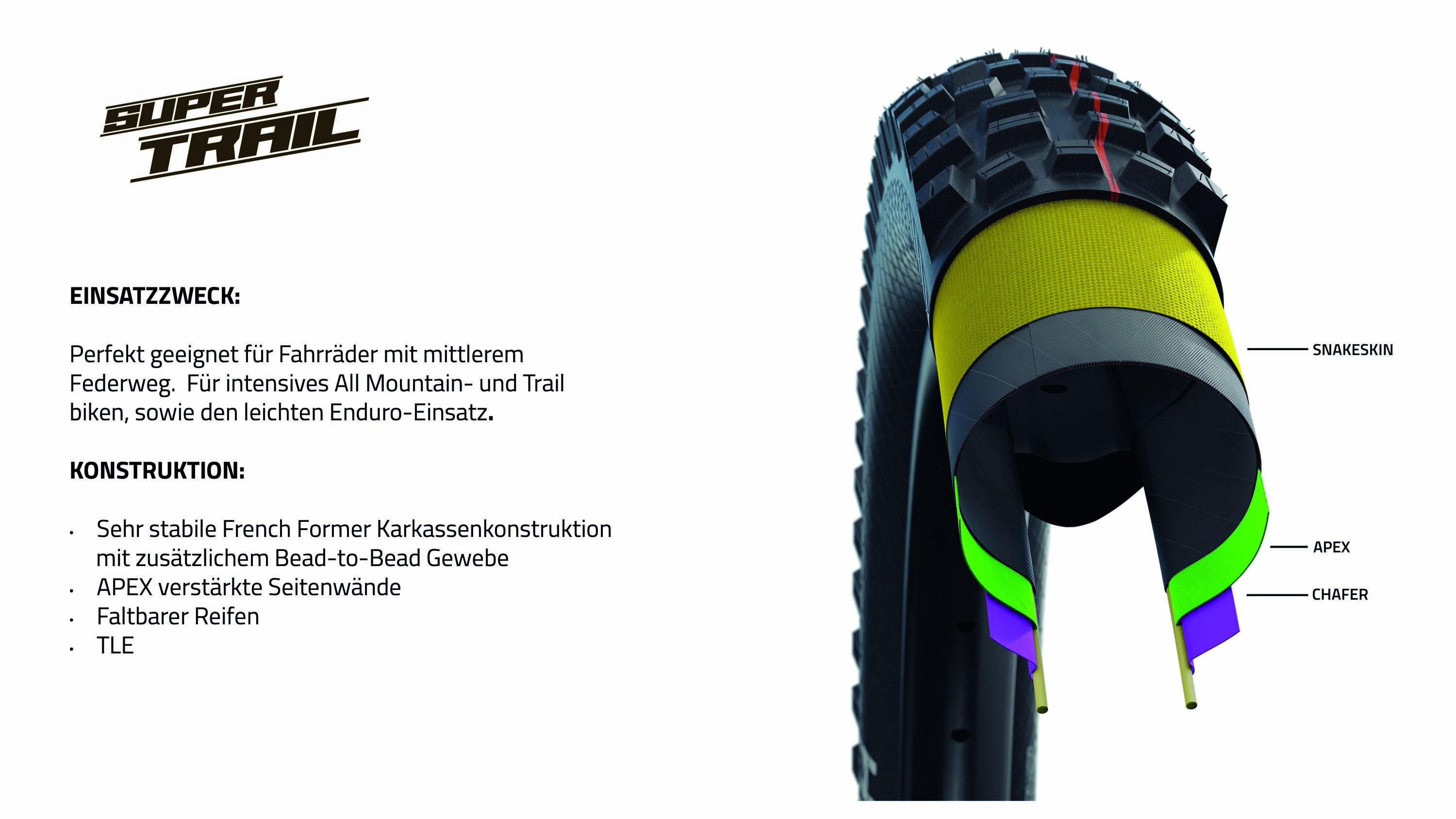 NOBBY NIC Evo Super Ground / Super Trail (26" / 27.5" / 29") MTB-Reifen / schwarz / 29" X 2.40"