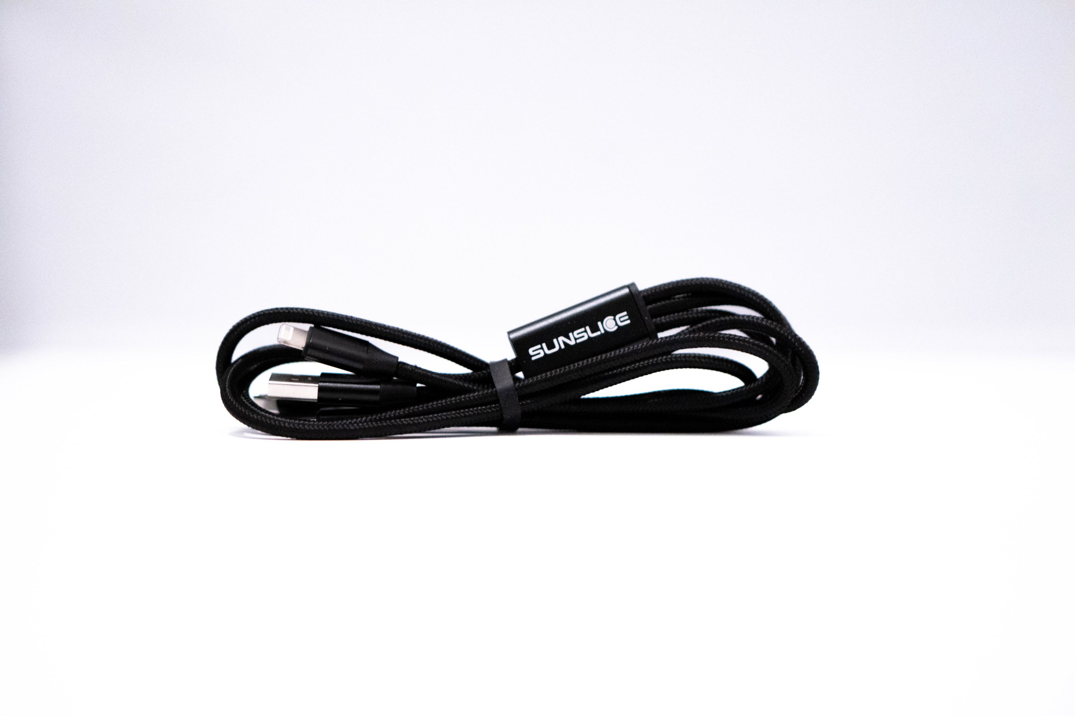 TRIDENT Ladegabel / black / 1m, USB-C, Micro-USB, Lightning