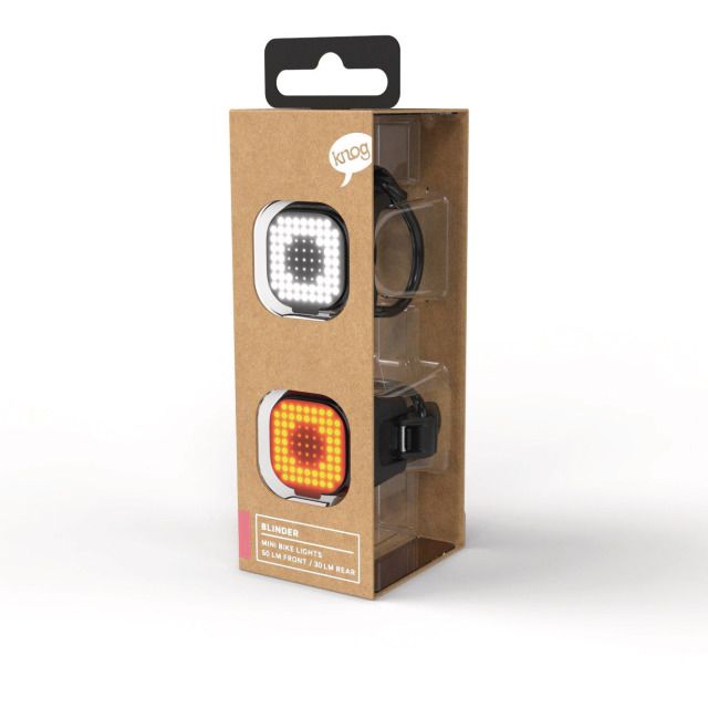 BLINDER MINI SQUARE Lichtset / black / 50/30 Lumen, 40x33x31 mm, 17g