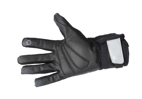 BEAM COVER Unisex-Handschuh mit reflektierender Schutzhülle / schwarz_silber / XL