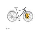 SPORT-ROLLER Universaltaschen (Duo) / sunyellow - black / 2x14.5