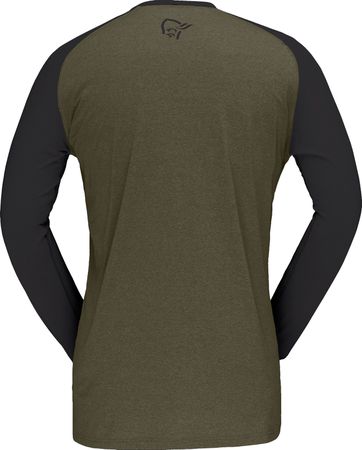 FJØRÅ  EQUALISER Herren-Langarmshirt / olive night / M