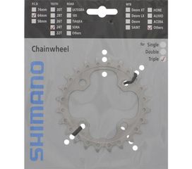 Kettenblatt Deore LX FC-T551 Triple / silber / 24 Zähne, AE, 64 mm