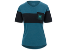 RIDE Damen-Gravel-Kurzarmshirt / harbor blue/black / L