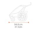 THULE CHARIOT SPORT 1 Gen. 2 Kinderanhänger / alu/yellow