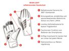 BEAM LIGHT reflektierende Unisex-Softshell-Handschuhe / silber / 3XL=12