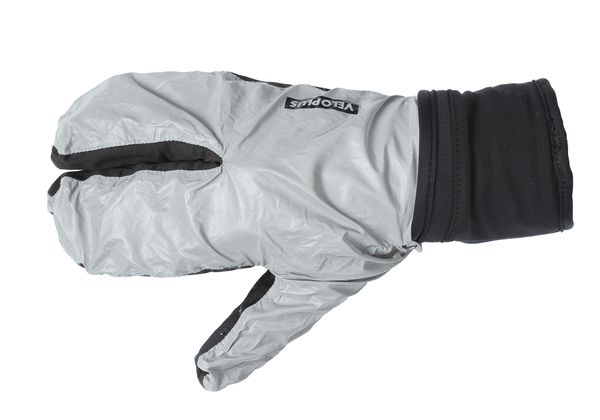 BEAM COVER Unisex-Handschuh mit reflektierender Schutzhülle / schwarz_silber / XL