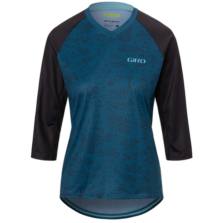 W Roust 3/4 Jersey / harbor blue scree / XS