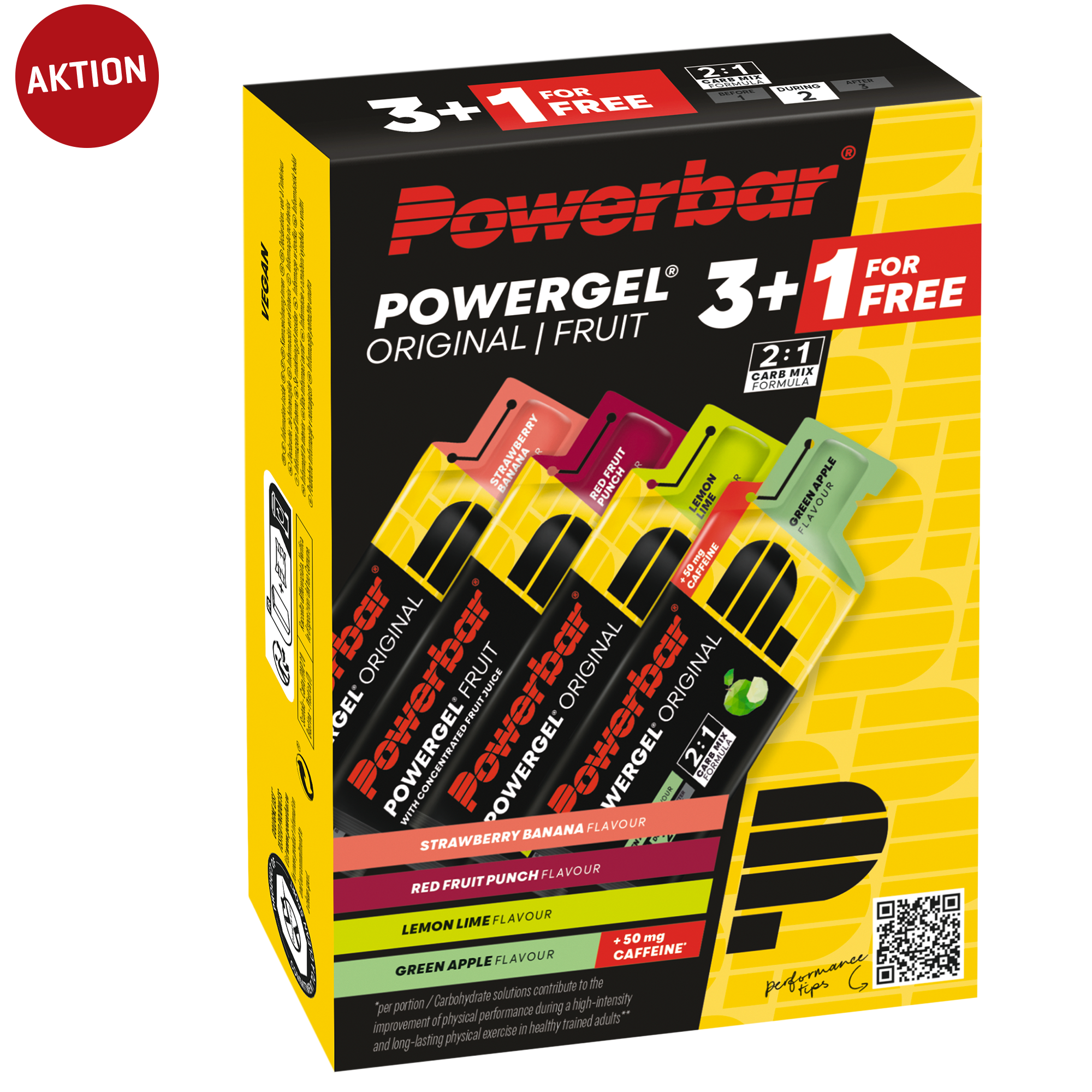 POWERGEL C2 MAX PROMO 3+1, 4 Aromen