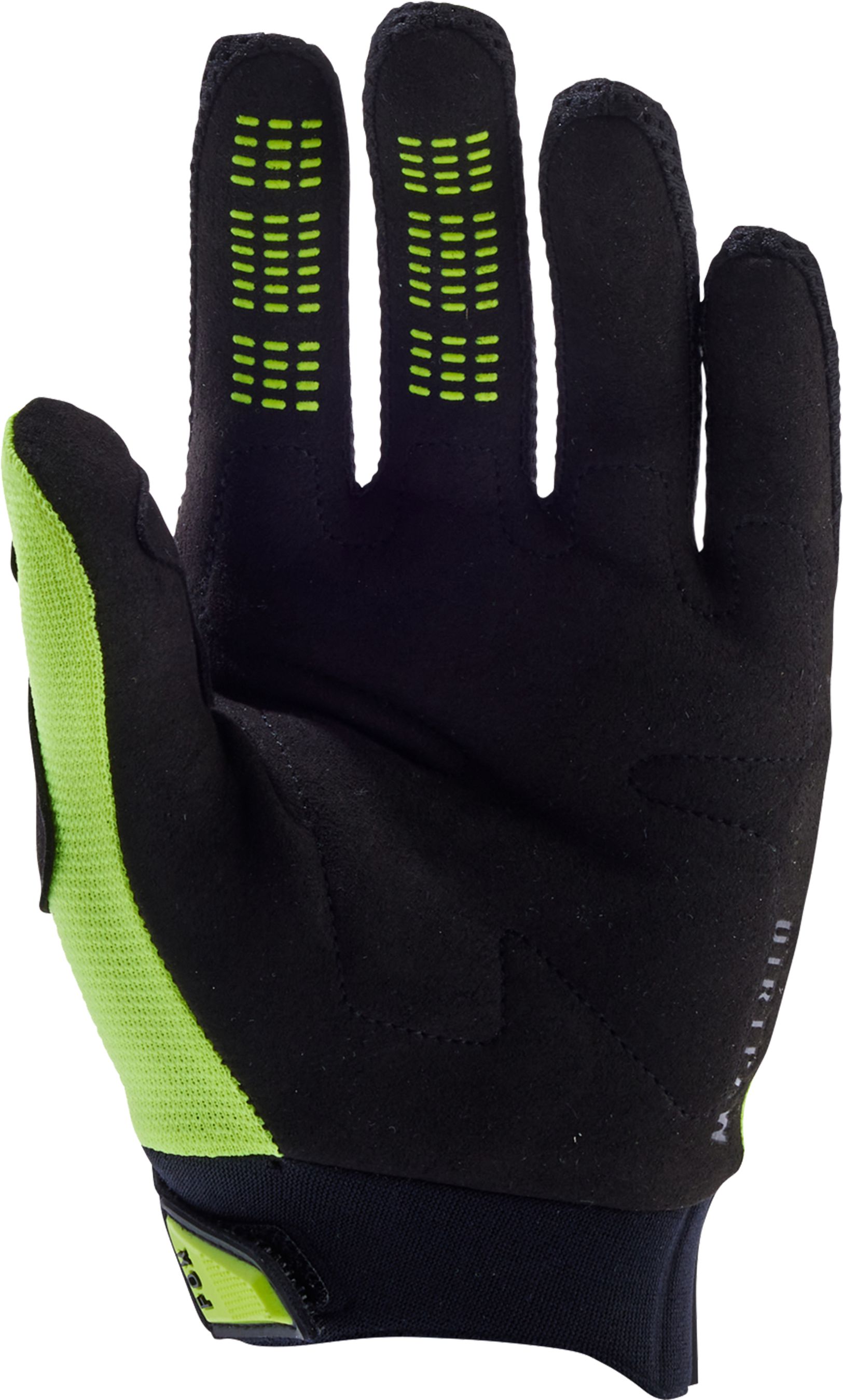 YOUTH DIRTPAW Kinder-Langfingerhandschuhe / flo yellow / L=7