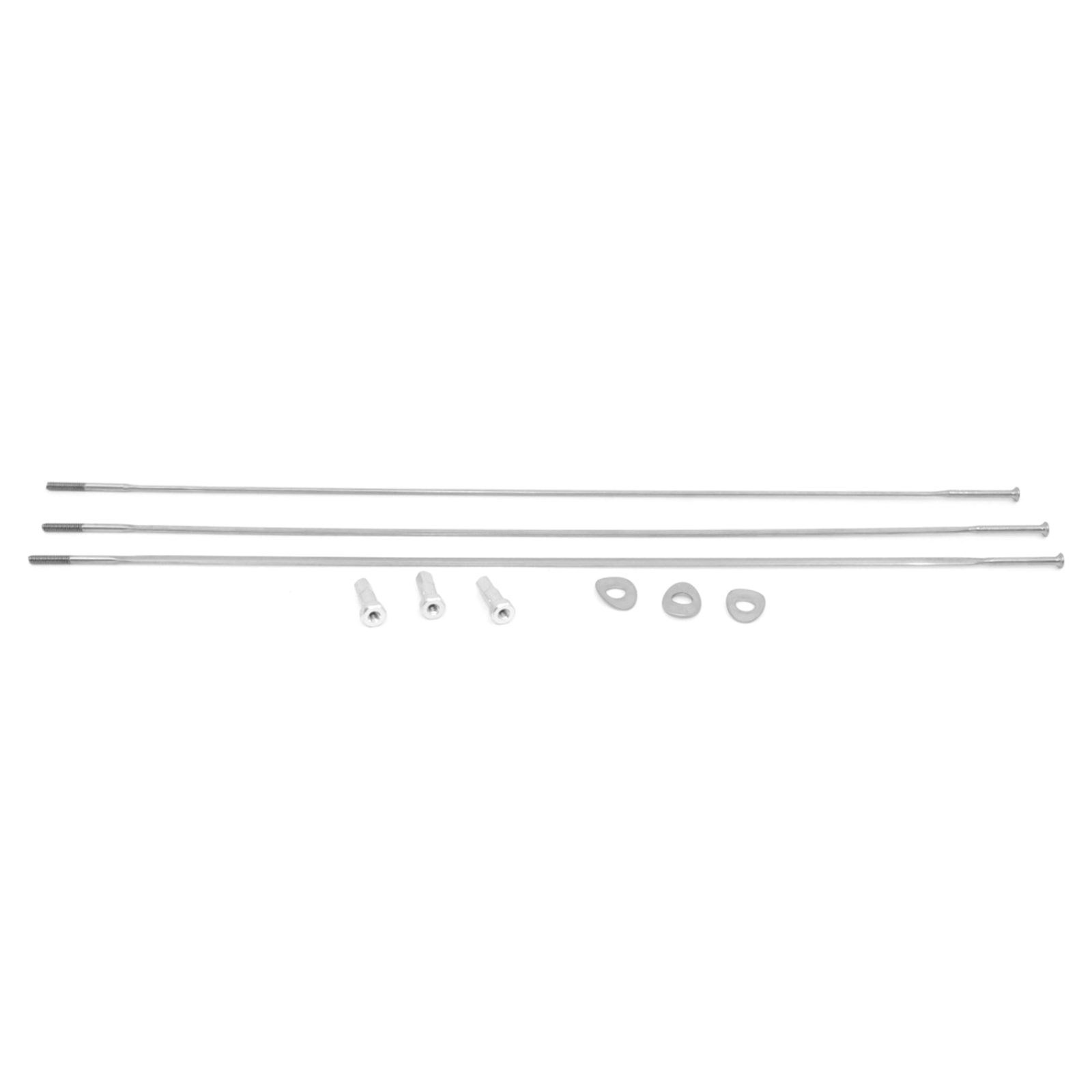 Spoke and Nipple 244mm CX-Ray Straight Pull Qty 3 / silver