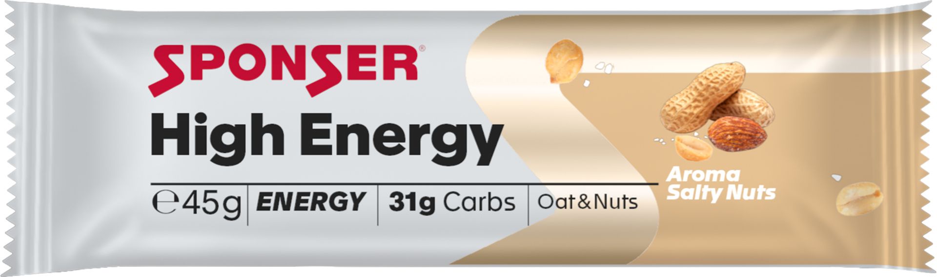 High Energy Bar, Display (30 x 45 g) / Salty Nut