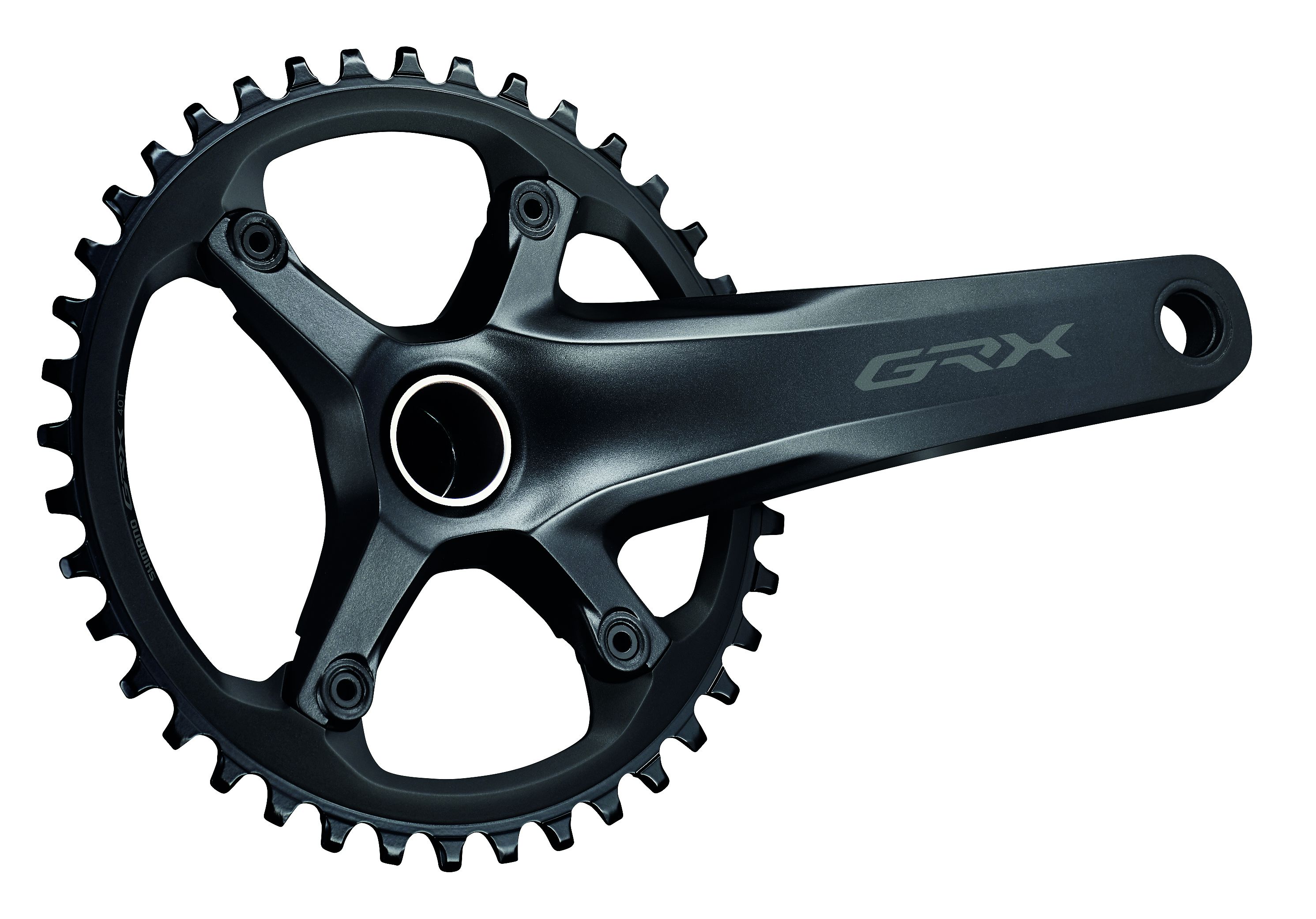 Kettenradgarnitur GRX FC-RX600-11 Single / schwarz / 165 mm