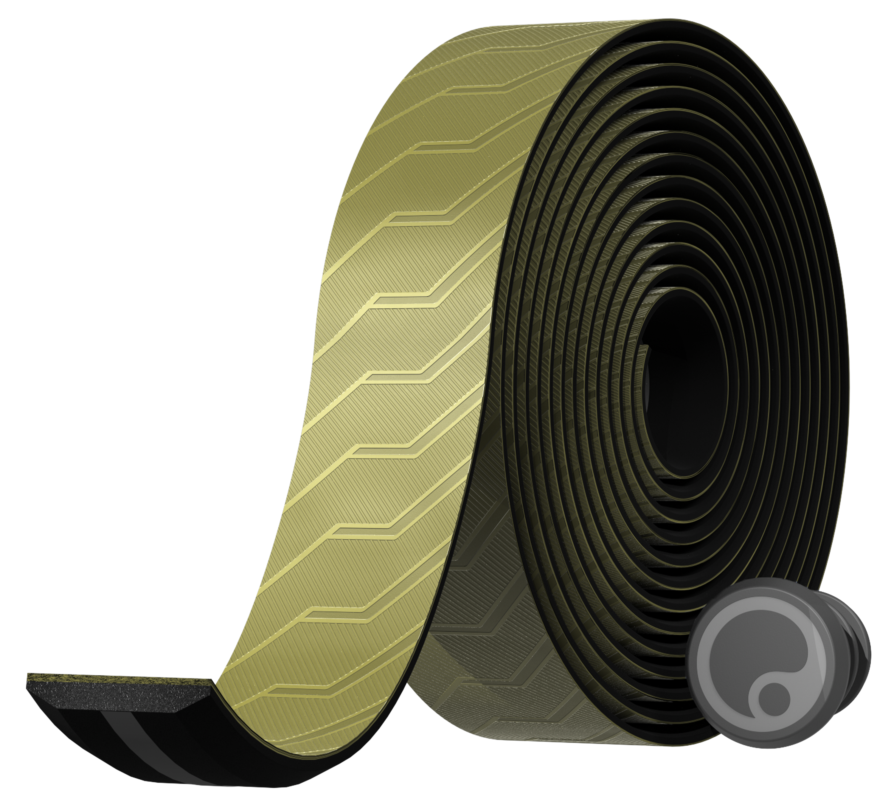 Lenkerband BT black / swamp green / 2300 mm, 3.5 mm, Gravel