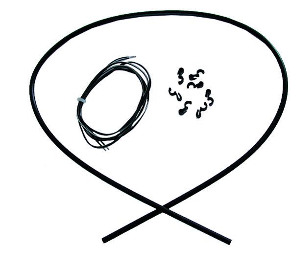 Nachrüstkit für stromführende Kabel / schwarz