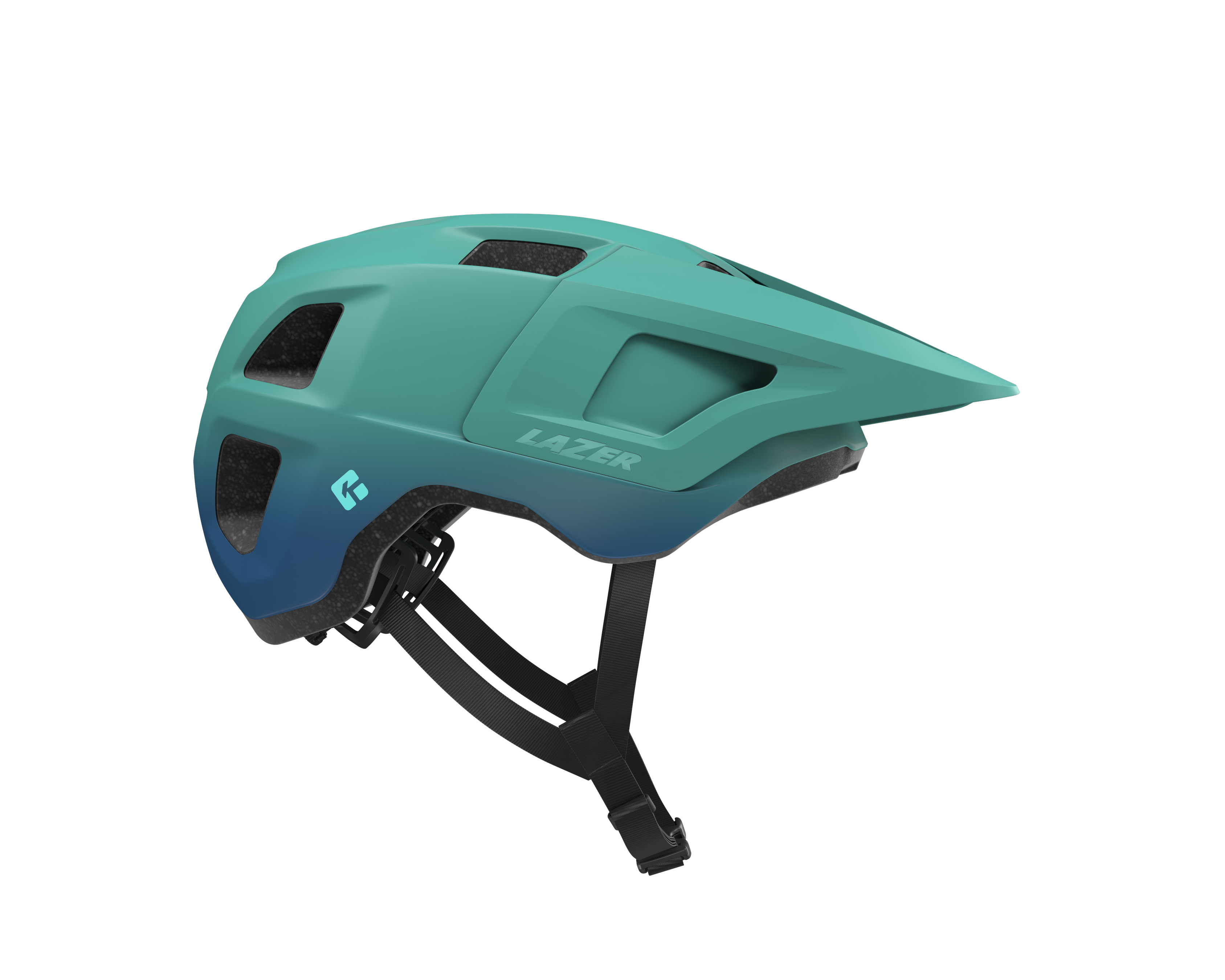 LAZER Unisex MTB Finch KinetiCore Helm / matte teal