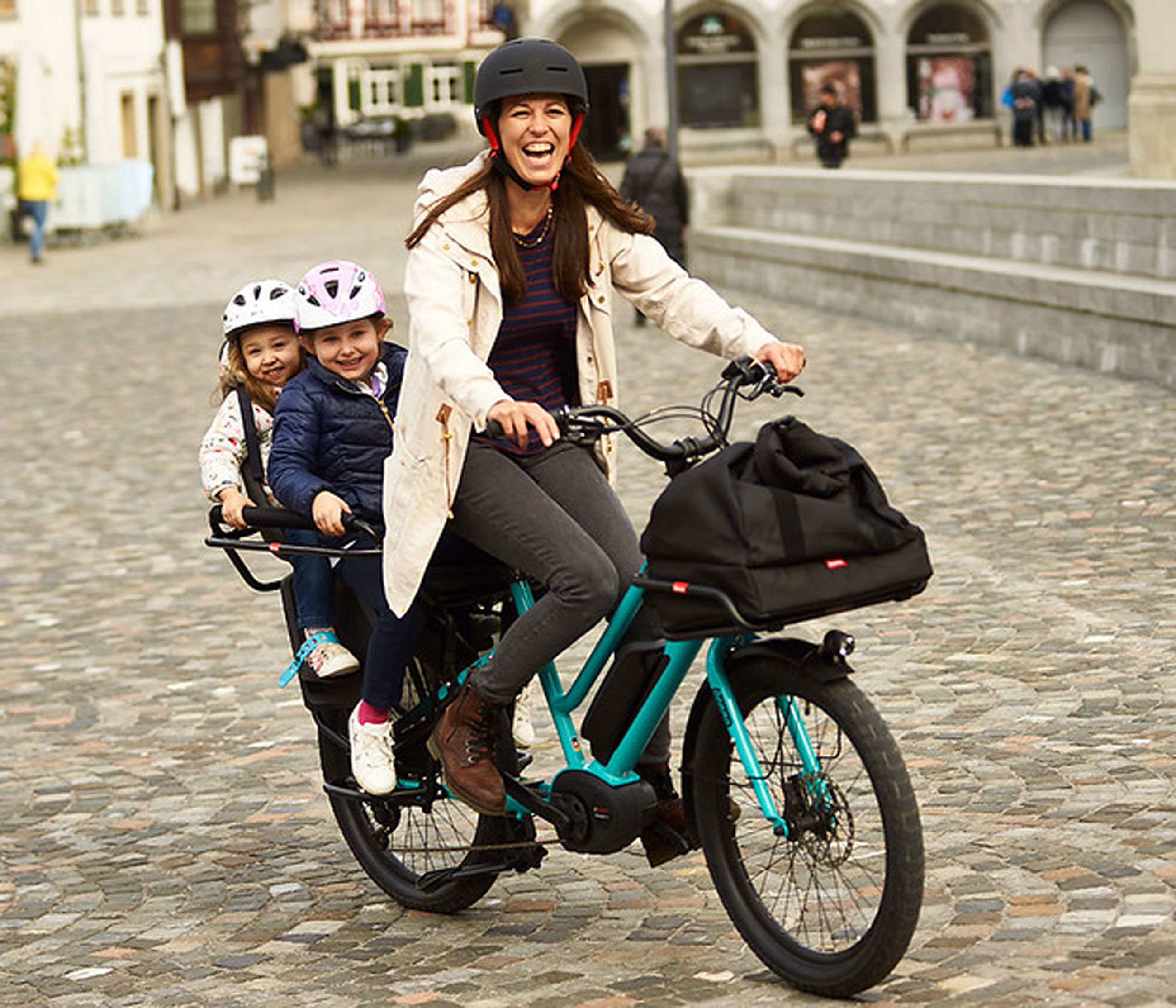 BOOST 10D CX Step Through E-Cargobikes 25km/h / aqua green