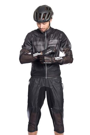 ADRENALINE II Herren-3/4-Regenhose / schwarz / XXL