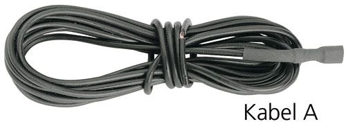 KABEL für Dynamobeleuchtungen, Lichtkabel A / schwarz