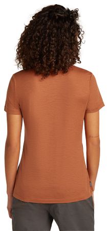 TL ADVENTURE RIDE Damen-Merino-Kurzarmshirt / dusty clay / M