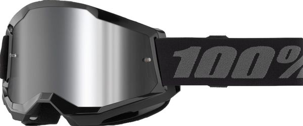 Goggle Strata 2 / Black - Mirror Silver Lens / schwarz