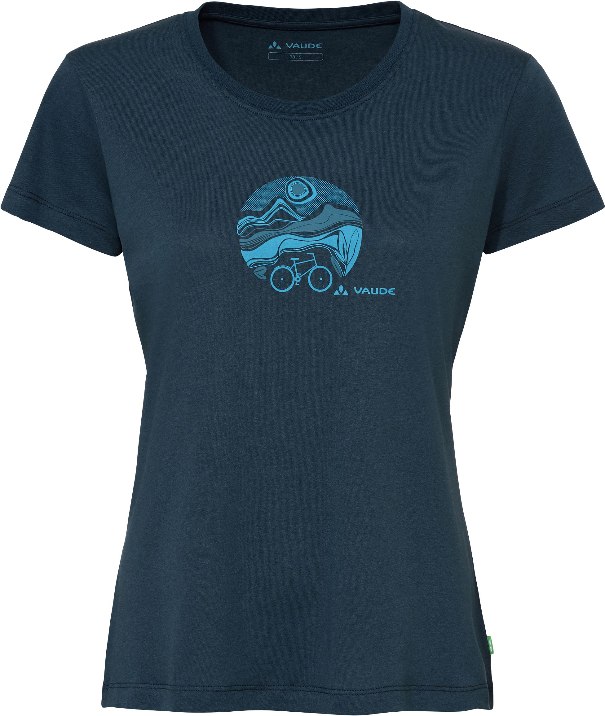 CYCLIST Damen-Kurzarmshirt / dark sea/dark sea / 34