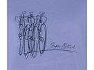 BIKE ART Damen-Merino-Kurzarmshirt / blue violet / S