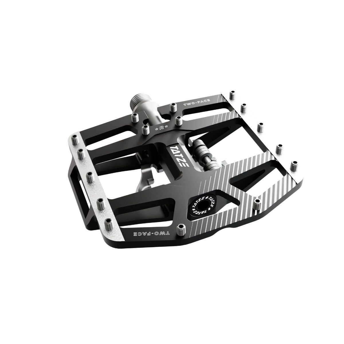 TWO-FACE2 Kombipedale / schwarz / 98 x 105mm