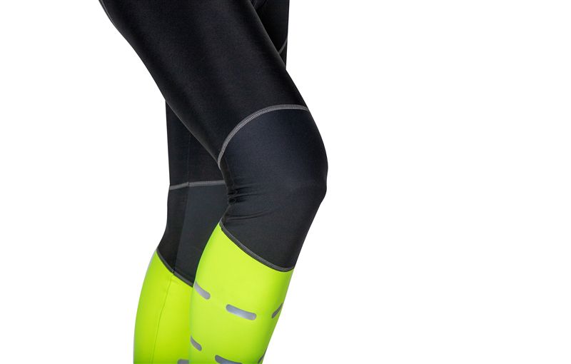 KALTFRONT PERFORMANCE Herren-Thermo-Bibhose / schwarz/neongelb / L