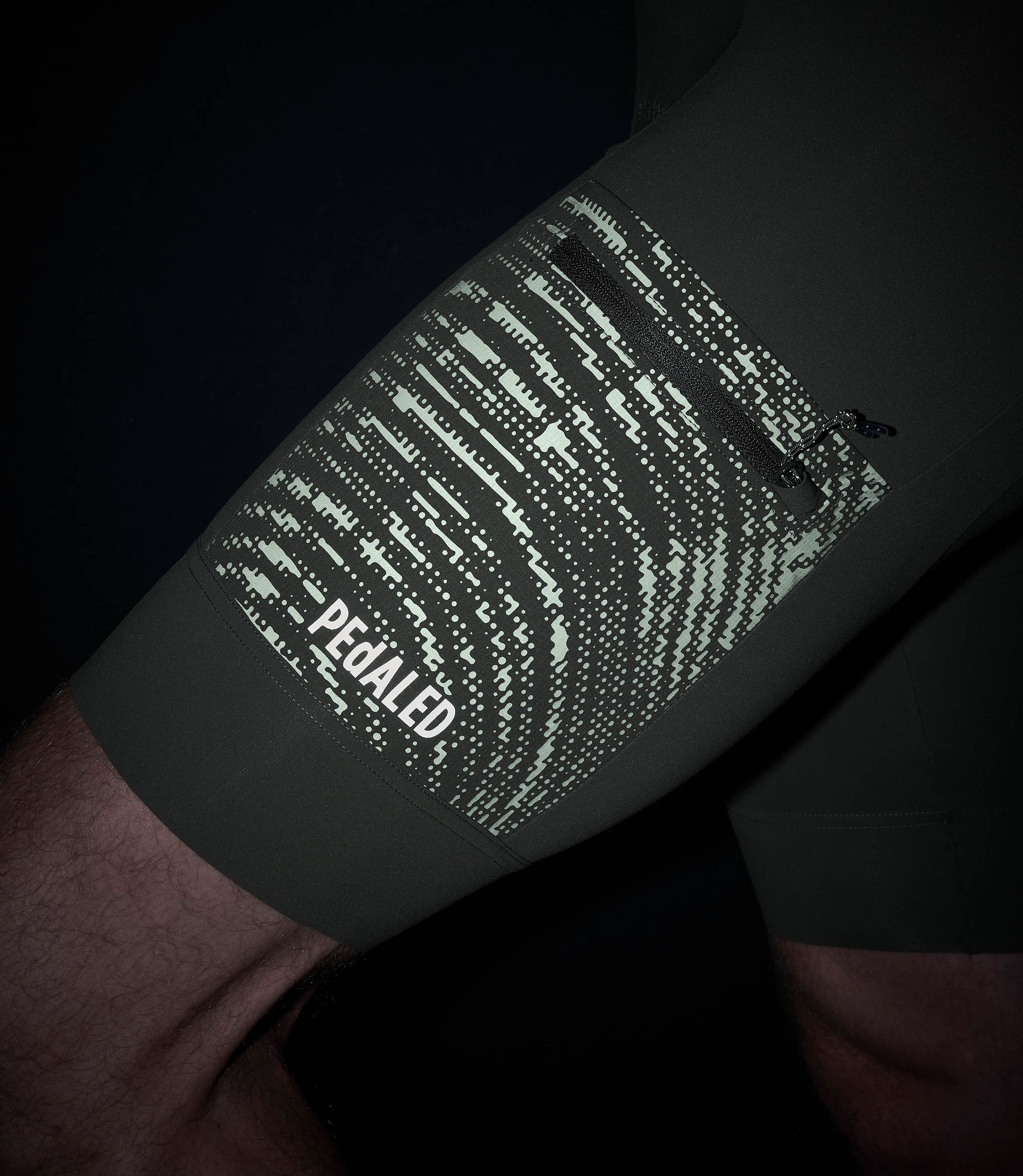 ODYSSEY Herren-Gravel-Trägerhose / military green / L