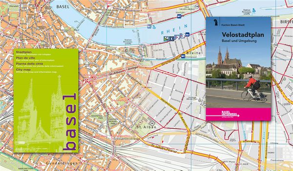 Velostadtplan Basel-Stadt und Umgebung