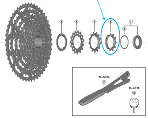 Zahnkranz CS-LG600 / 11 Zähne