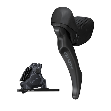 Scheibenbremsen-Set GRX BR-RX410 mit ST-RX610 / Schwarz / vorne, Hebel links, bremsen, 100 cm