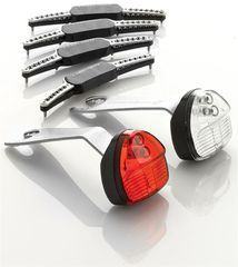 SL 250 DISC batterieloses Naben-Dauerlichtset für Scheibenbremsen / schwarz