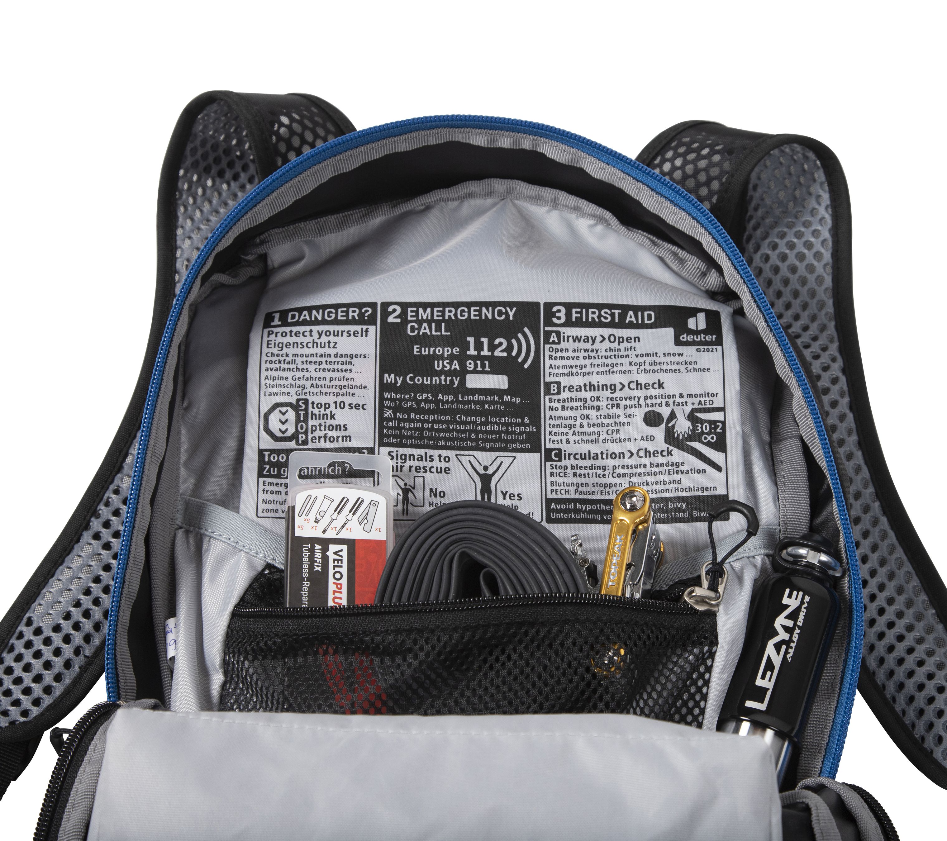 SERTIG AIR Rucksack, 12l / schwarz blau / 12L