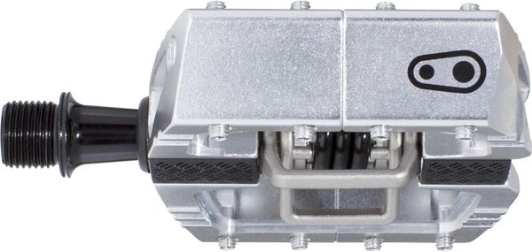 Pedal Mallet DH high polish silver / silber / Klickpedalen, 100 x
