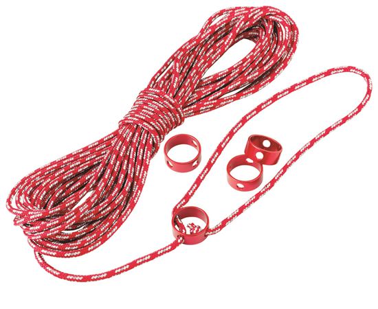 Abspannleine reflektierend, 15m / rot