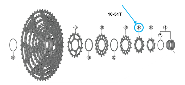 Zahnkranz CS-M9200 / 12 Zähne