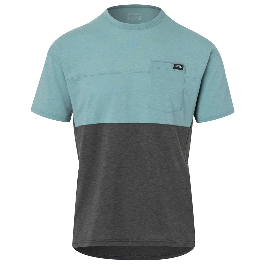 RIDE Herren-Gravel-Kurzarmshirt / mineral/charcoal / L