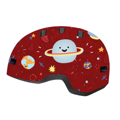 Lil Ripper Helmet / gloss dark red planets / XS