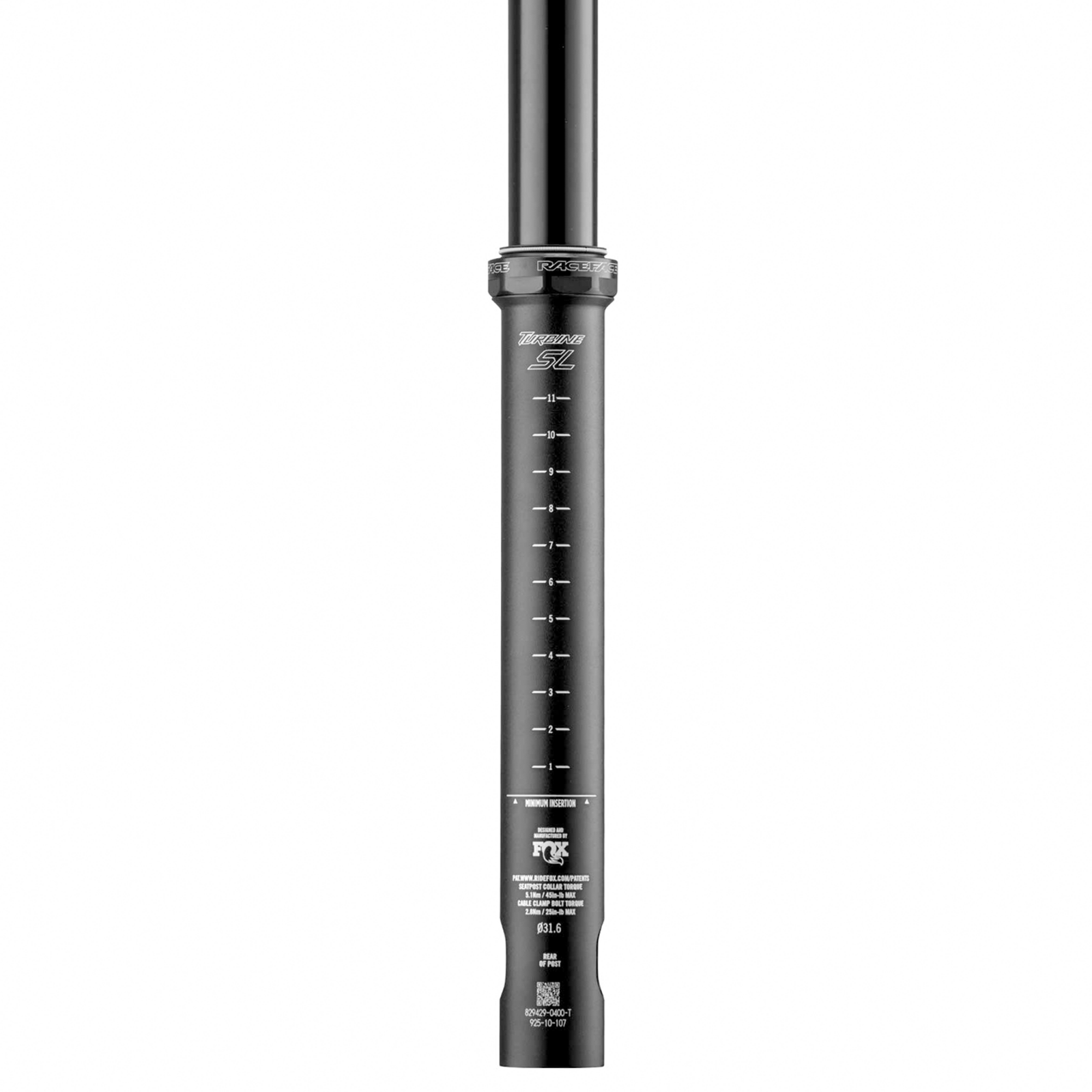 Turbine SL Dropper Post 100 No Lever / black / 30.9mm