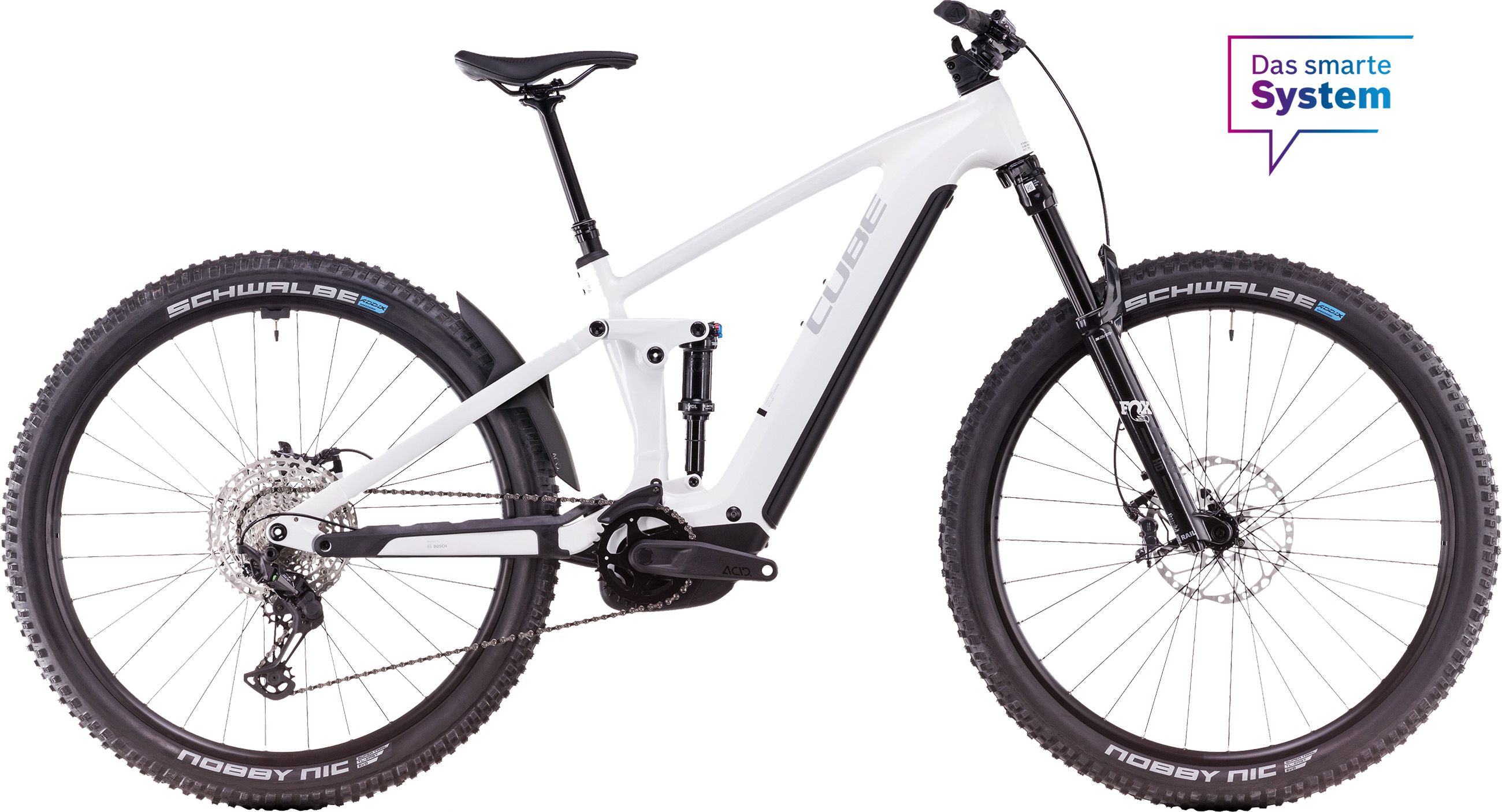 STEREO HYBRID ONE44 EXC 800 E-MTB Fully / metallicwhite'n'black / S