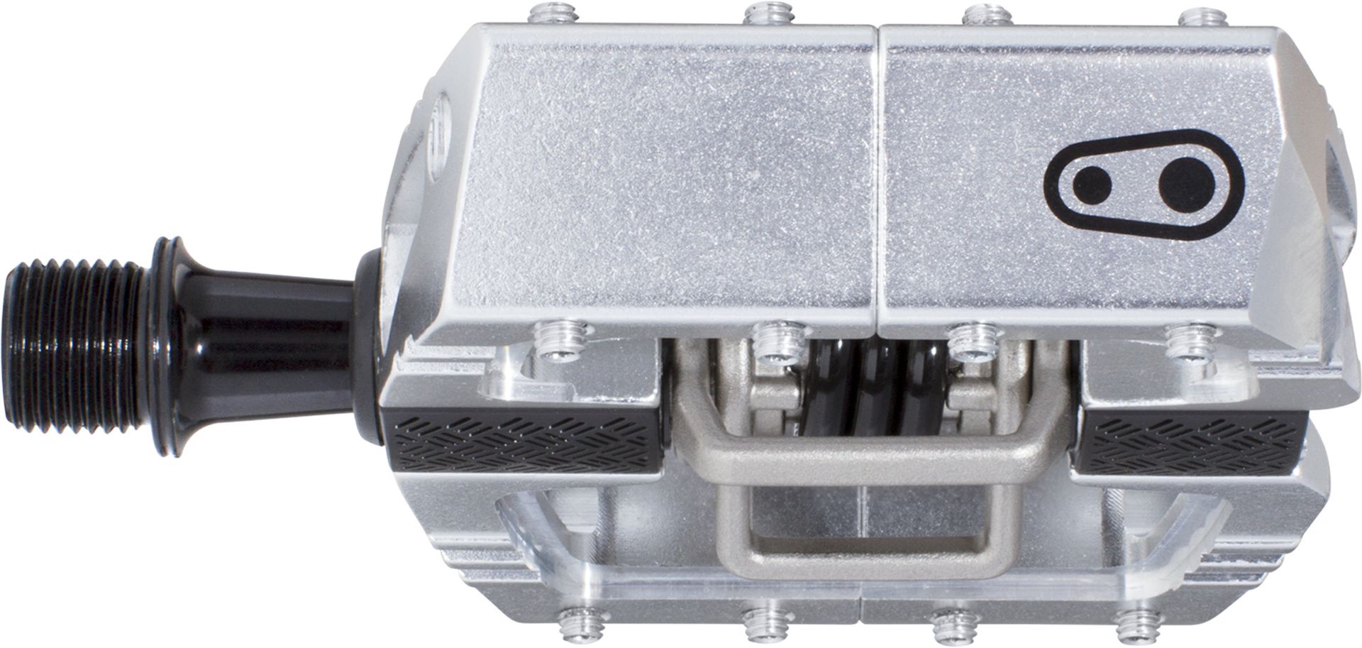 Pedal Mallet DH high polish silver / silber / Klickpedalen, 100 x